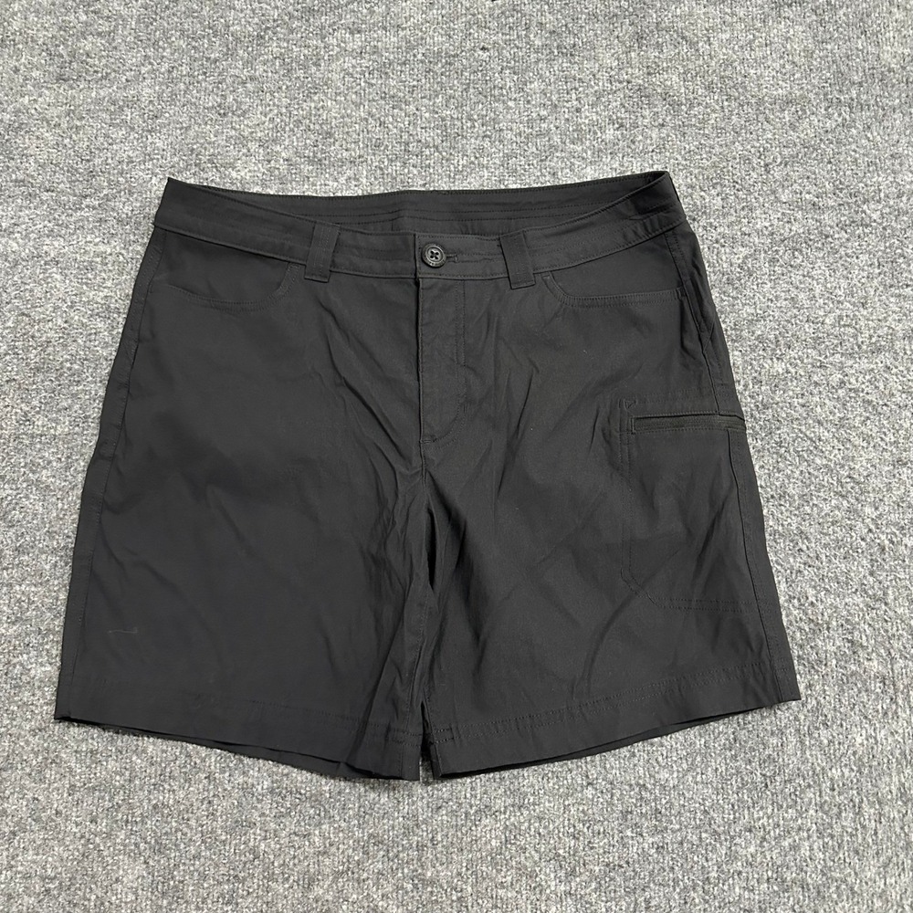 Eddie Bauer Shorts Womens Size 10 Black Hiking Outdoor Stretch Water Repellent